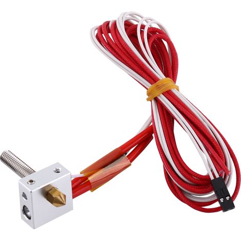 Estrusore hot end, kit di dissipazione del calore, ugello da 0,4 mm per estrusori di stampanti 3D. (1/5)