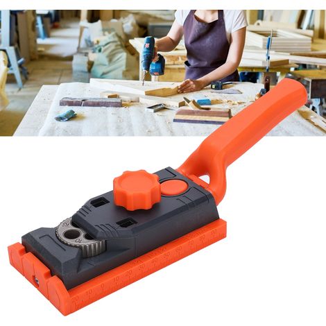 Doppelbohrpositionierer für die Holzbearbeitung, abgewinkelter Bohrpositionierer für die Holzbearbeitung, Bohrpositionierer (1/5)