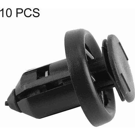 [Attaches de Pare-Chocs] Lot de 10 Attaches Plastique Noir 10mm - 91506‑S9A‑0031 (1/5)