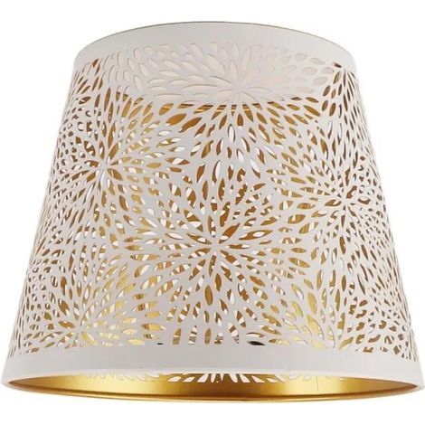 Abat-jour - Fer forgé - Motif floral ajouré - Pour salon chambre - 1 pièce (1/5)