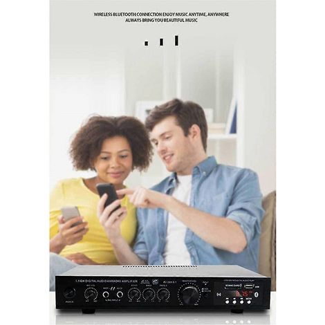 Amplificateur Bluetooth haute puissance 5.1 canaux Hi-Fi avec caisson de basses et prise jack -- (1/5)