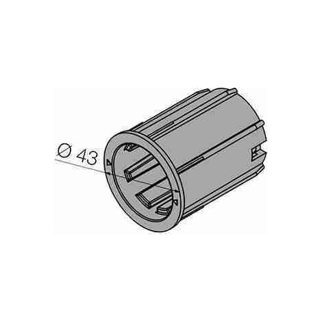 Nice 575.24801 - Kit calotta bianca per rullo tipo Acmeda 48 mm, per motori 35 mm. Da associare necessariamente ai kit supporti bianchi, interasse 55 mm per motori 35 mm 525.40001 o 525.40003.