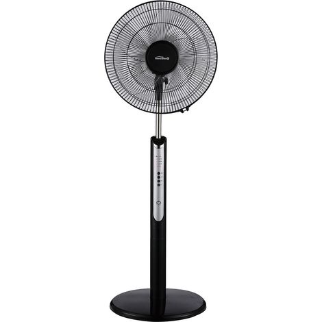 Ventilateur sur pied rond MERCAFAN Ø40 cm – 45 W, oscillant avec télécommande  Offre exclusive