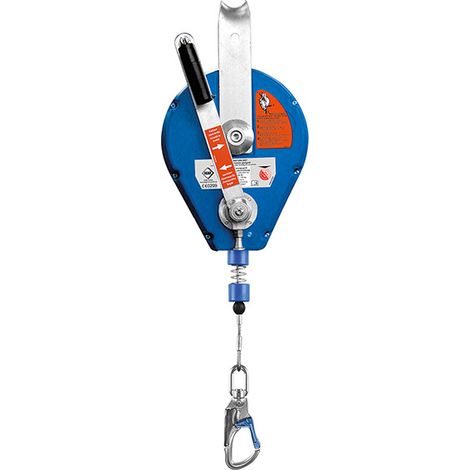 Antichute avec système de secours acier inox 42m - Aluminium - Mousqueton 185mm - 41-HRA-42-E