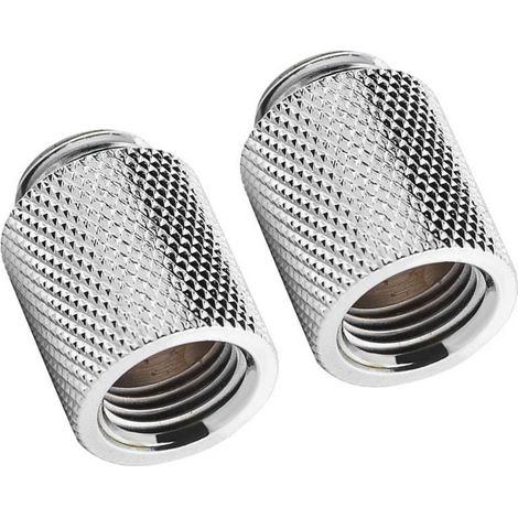 2 adaptateurs de raccord d'extension G1/4 mâle vers femelle pour refroidissement par eau, siège à vis (20 mm) (1/5)