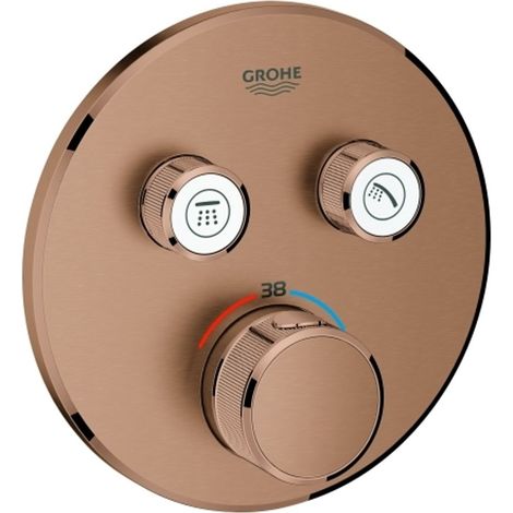 Grohe Grohtherm SmartControl Termostato empotrado con 2 llaves Bronze, 29119DL0