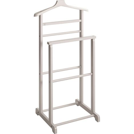 Valet de nuit valet de chambre en bambou massif coloris gris anthracite – Longueur 48 x Profondeur 36 x Hauteur 97 cm (1/5)