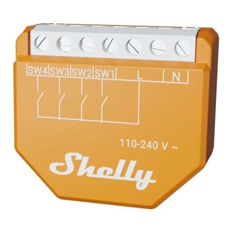 Smart-Controller Shelly wave i4 lr kabellos mit großer Reichweite