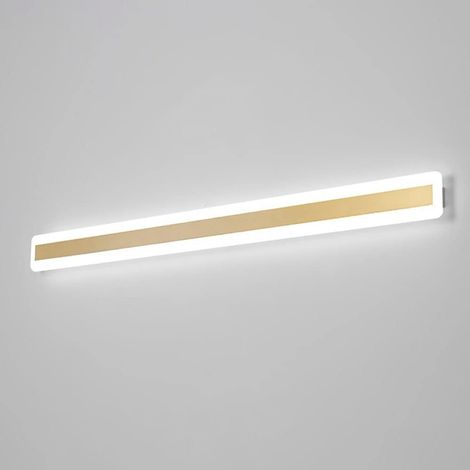 Applique Murale Moderne à LED Applique Murale à Bande créative Applique Murale rectangulaire Élégante Corps en Aluminium Acrylique Blanc givré IP65 Étanche Antirouille (Lumière Blanche 6000K) (1/3)
