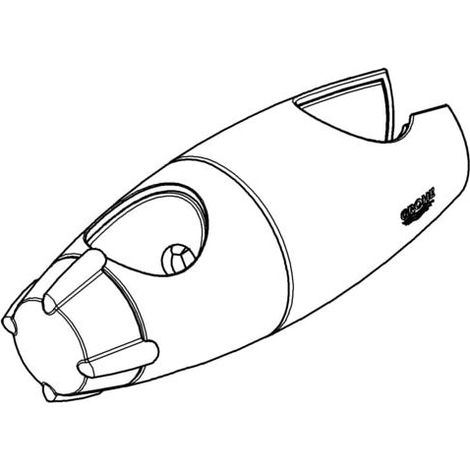 Grohe Movario Gleitelement, schwenkbarer Halter, Silk Metal, 12353AV0