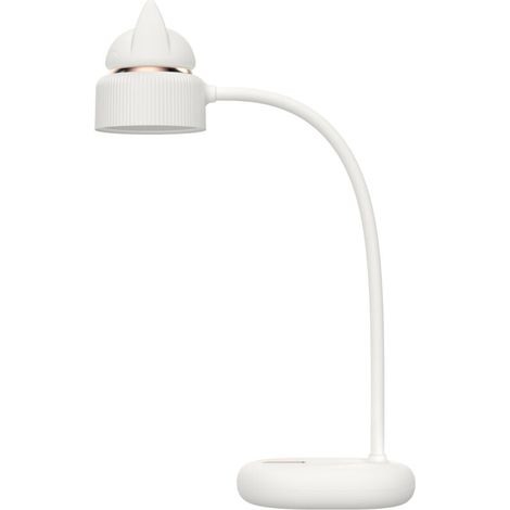 Avec batterie rechargeable par USB/Liseuse LED & Lampe de lecture pour bureau, lit, chevet - Légère, pratique - Parfait pour enfant -rose,Modèle sans clip - Blanc