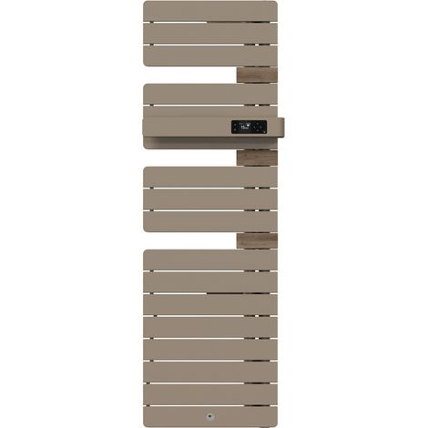 Scaldasalviette elettrico Allure 4 Classico Colonna a destra stretto 600W Marrone sabbia/Quercia - THERMOR - 483395 (1/4)