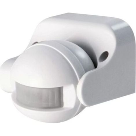 Interrupteur détecteur de mouvement infrarouge, ,Détecteur de mouvement pour éclairage extérieur, Light Sensor blanc (1/4)