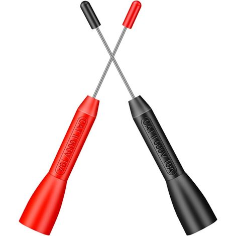 Kit de Sondes de Test 2 Mm pour Multimètre 600v 10a, Paire en Acier Inoxydable et Laiton Nickelé, Haute Sensibilité et Résistance à L'usure, pour Réparation Automobile (1/5)