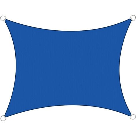 5x4m Sun Sail Shade Rectangular Awning Canopy Garden Sun Patio Sunscreen - Blue (1/3)