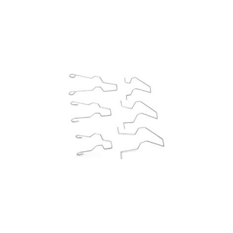 Eosnow,Pince à Ressort de Retenue de Phare, 6PCS Acier Phare Phare Dip Faisceau de Phare Ampoule Retenue Ressort Clip Pince 5ZHSFULLKIT pour H1/H3/H4/H7
