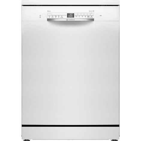 Bosch – Lave-vaisselle intégrable 14 couverts SMS2HTW02E – Induction – 60 cm – 43 dB – Classe A – Cuve inox – 9,5L par cycle
