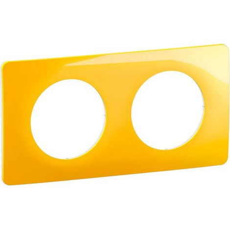 Plaque de finition 2 postes - Céliane 2024 - CP0402 - Legrand - Jaune safran