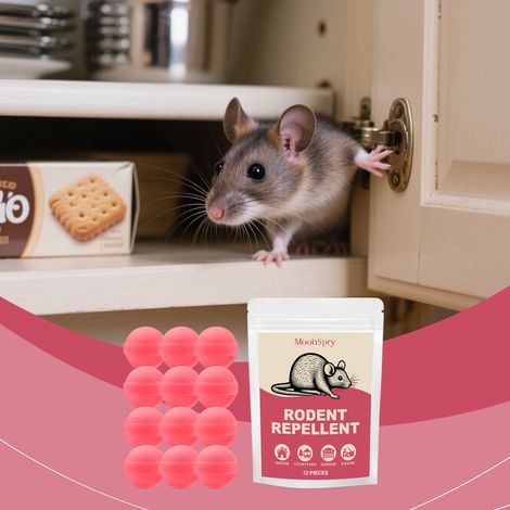 Rattenabwehrpellets für den Gebrauch in Haus und Wohnung, bieten langanhaltenden Schutz vor Nagetierbissen und -belästigungen, geeignet für verschiedene Alltagssituationen – 12 Stück -- DE (1/5)