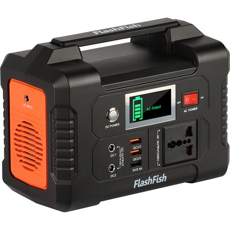 Decdeal – Centrale électrique portable 40800 mAh – Générateur solaire 220V – Puissance de sortie 200W – Charge rapide USB QC3.0 – Écran LCD et BMS (1/5)