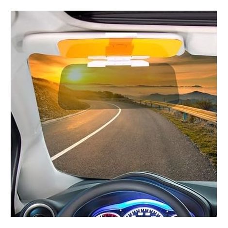 Doppelt verwendbare Auto-Sonnenblende für Tag und Nacht, Nachtsichtgerät, Augenschutz, Blendschutz, Blendschutzknopf, vollständige Lichtblockierung (1/5)