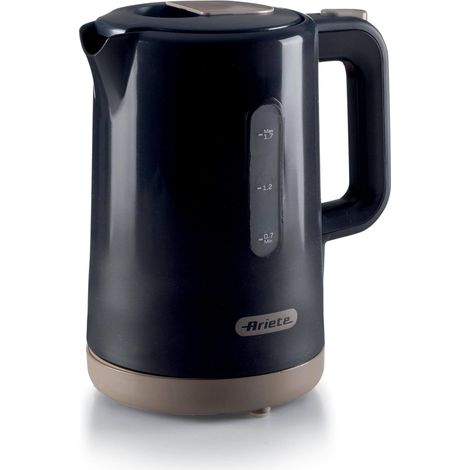 Ariete 00C284600AR0 Wasserkocher 1,7 l Frühstück Dunkelgrau Fassungsvermögen Wassertank 1,7 l Leistung 2200 W Gehäusematerial Kunststoff Wasserstandsanzeige Kabellos Grau