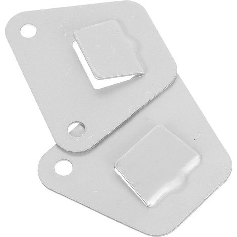 Stabile, dekorative Wandhalterung und Befestigung aus silberfarbenem Edelstahl für einen oszillierenden Ventilator (1/5)