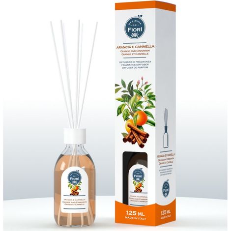 DIFFUSORE AMBIENTE ARANCIA E CANNELLA CON BASTONCINI 125 ML GEA PRO