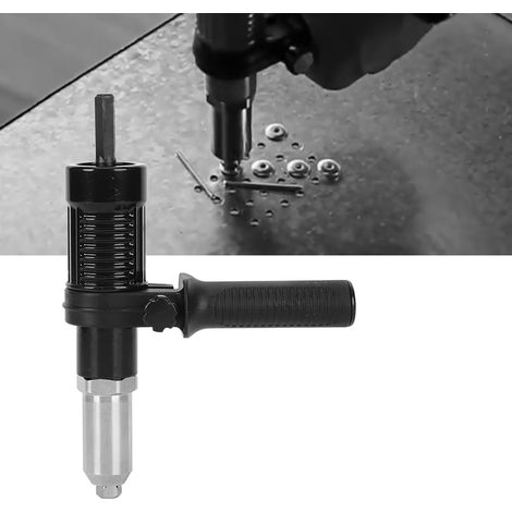 Kit d'adaptateurs pour riveteuse, un outil électrique robuste en acier allié durable avec poignée (1/5)