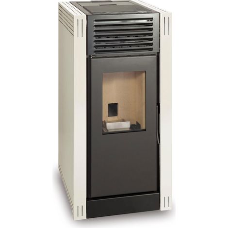 Estufa de pellet NAREL 8kW blanco A+ Ecodesign 2022