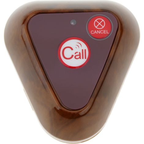 PrimeMatik - Pulsador emisor transmisor para sistema de llamada inalámbrico 500m 2 teclas