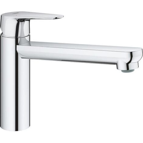 GROHE Rubinetto per lavello da cucina Start curve, aeratore economico d'acqua, senza tirante di scarico, piletta di scarico inclusa, 31717000 (1/5)
