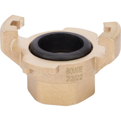Raccord express laiton femelle 26x34 - 1 pièce - Laiton robuste - Raccordement rapide haute pression - Pour tuyauterie sanitaire et chauffage - Filetage 26 x 34 mm (1/3)