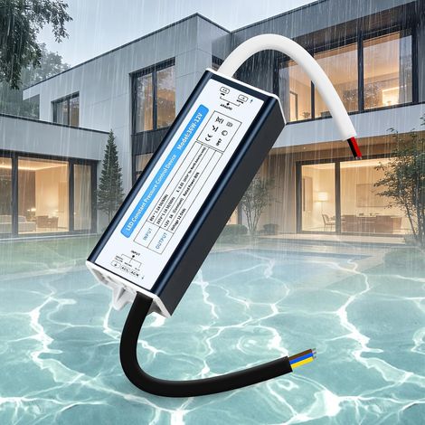 LED Transformateur 220V 12V 36W 3A Extérieur Etanche IP67, Alimentation LED Driver 12V 36W Ultra Fin LEDs Transfo Alimentation à Découpage Convertisseur De Tension AC à DC Pour LEDs (1/5)