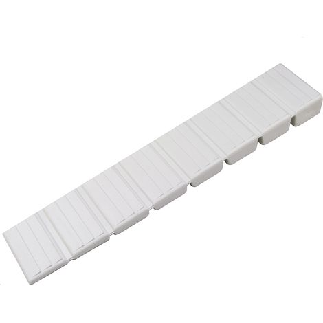 Cunei livellanti per mobili in plastica bianca 10 pz.