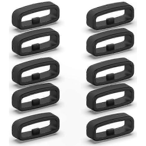 Anneaux de maintien en silicone pour bracelets de 18 mm, 20 mm et 22 mm, sangles de fixation pour un maintien sûr (22 mm noir) (1/4)