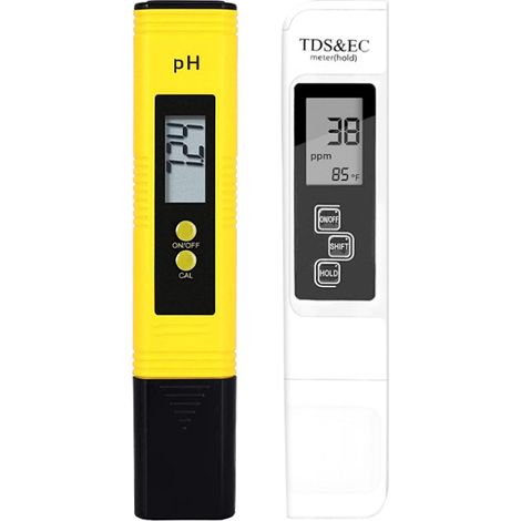 Stylo de test de qualité de l'eau portable de haute précision, affichage numérique et commande à double bouton, testeur PH+TDS&EC (sans piles) (1/5)