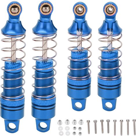 Stück Stoßdämpferfedern aus Aluminiumlegierung für Losi Mini T 2.0 2WD 1/18 Truck, blau (1/5)