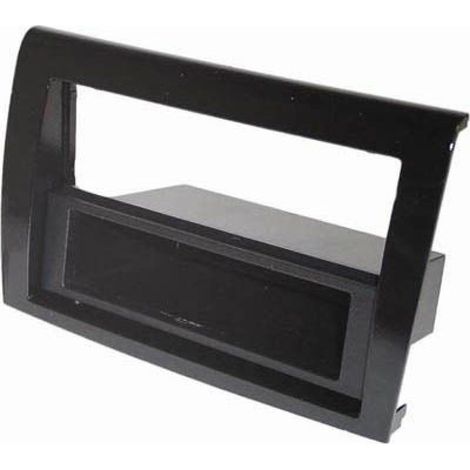 Facade Autoradio FA244 compatible avec Fiat Bravo 2 - Noir 1Din avec vide poche