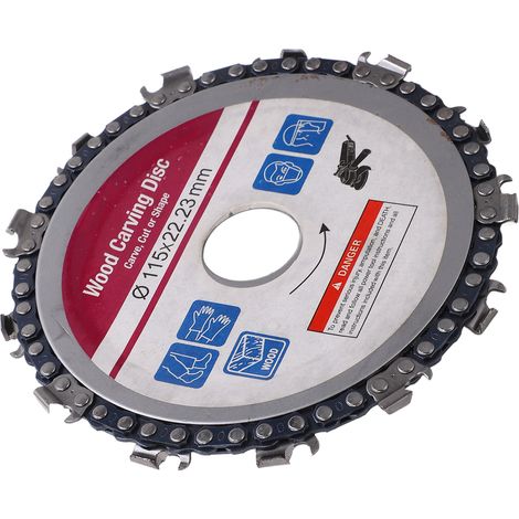 115 mm 13-Zahn-Kettenscheibe für Schleifmaschinen, Holzschnitzereien, zum Schärfen von Kettenscheiben, Zubehör für Holzbearbeitungswerkzeuge (1/5)