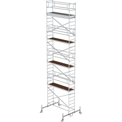 MUNK Rollgerüst mit Fahrbalken 0,75x2,45m Plattform 10,45m AH (1/2)