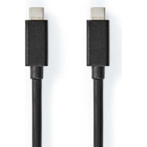 nedis CCGB64020BK10 cable USB C negro 1 metro