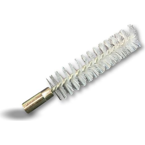 Ecouvillon NYLON Condenseur Lot de 10 Ø 20 mm Raccord laiton taraudé M6 femelle Torsade en acier galvanisé Brosse nettoyage paroi tube alésage Kibros 4TCN20x10 (1/5)