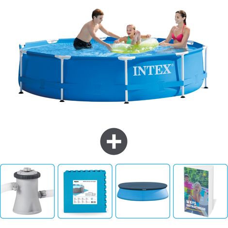 Intex Piscina con struttura Rotonda - 305x76 cm - 7-pezzi  SCB108
