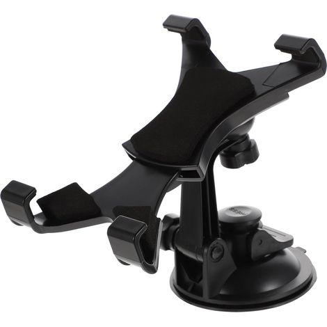 Support Tablette Voiture en ABS Rack de Navigation Pratique pour Véhicule Rotation 360° Ventouse Noir Support de Rangement pour Téléphone et Tablette (1/5)