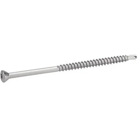 200 Vis de Bardage Platelage Tête Fraisée Six Lobes 3.2 x 50/30 mm - Inox A2 - D-Work