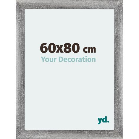 Cadre Puzzle 60x80 cm - cm - Gris Patiné - MDF - Mura. (1/5)