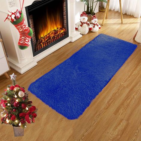 Tapis de salon, grand tapis moelleux et doux pour le salon, tapis de chambre antidérapant à séchage rapide, tapis lavable (1/5)