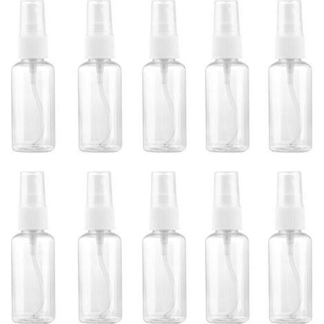 Lot de 10 flacons pulvérisateurs vides pour les voyages