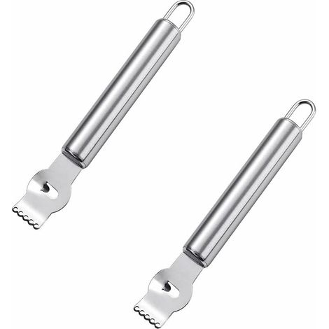 royaluxe - 2 Pièce Peeler à Fruits, Éplucheur de Citron Acier Inoxydable, Citron Peeler Râpe Citron Orange Agrumes Grater Outil Professionnel de Pelure pour Citron Orange Râpe à Cuisine Citron, (1/5)